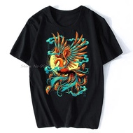 Cotton Men's Hip-hop T-shirt Harajuku Fun T-shirt Streetwear Hip-hop Hip-hop Cartoon T-shirt Summer 