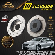 ILLUSION TOYOTA CAMRY ACV50 ASV50 (2012~2018) FRONT & REAR 100% ORIGINAL ILLUSION DISC BRAKE ROTOR S