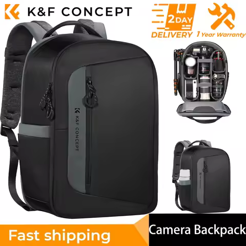 K&F Concept 22L Photography Camera Backpack Camera Bag Waterproof Large Capacity for Dslr Camera Can
