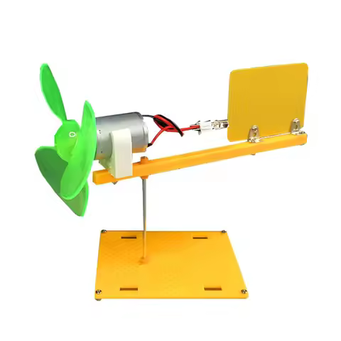 Wind Turbine Generator Kit Micro DC Generator With Holder Blades Brushless Motor Wind Turbine Instru