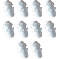 3/8" RO Water Tube Fitting,Bulkhead Connector,Quick Connect Bulkhead Connector,for RO Water system,W