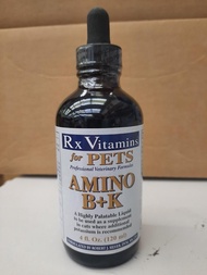 長期現貨 Rx vitamins for Pets Amino B+K 維他命B+K 4oz 120ml 貓 狗 貧血 anemia potassium 補鉀 (= 寵特寶 鉀寶 vetdicate 