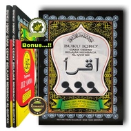 Iqra' BUNDEL Book + BONUS Translation JUZ AMMA - IQRO Book Large Size A5 Quick Way to Learn to Read 