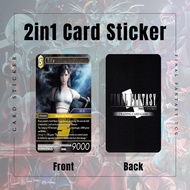 FINAL FANTASY TCG 2IN1 CARD STICKER - TNG CARD / NFC CARD / ACCESS CARD / TOUCH N GO CARD / WATSON CARD