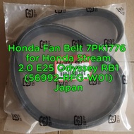 Honda Fan Belt 7PK1776 for Honda Stream 2.0 E25 Odyssey RB1(56992-RFG-W01)Japan 1pc