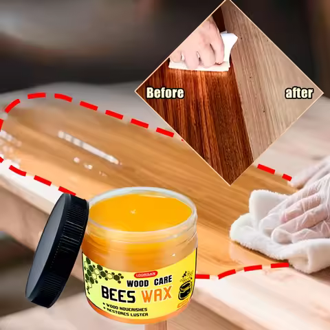 Beeswax wood products polishing paste, beeswax polishing wax oil: Enhance surface luster and protect