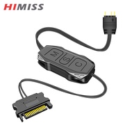 HIMISS Argb Mini Controller With Lengthen Cable Wide Compatibility 5v 3-pin To SATA Power Supply RGB