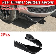 For Audi Q3 2015-2020 Car Exterior Decoration Rear Bumper Splitters Aprons Trunk Lip Spoilers Wing D