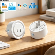 Smart Socket Ewelink Smart WiFi Socket 2-Pin Flat Plug US Plug Works with Alexa and Google Home Voic