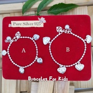 Gelang Tangan Perempuan Budak Kecil Perak 925/Bracelet Silver 925 for Kids ✨Ready Stock ✨