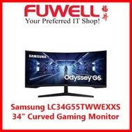 Samsung LC34G55TWWEXXS 34" WQHD 1ms Curved Gaming Monitor With 165Hz Refresh Rate [3 Year Warranty]