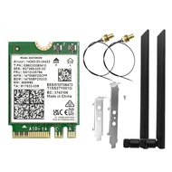 AX210NGW Wireless Network Card 6E Card+ 8DBi Antenna Tri-Band 2.4G/5G/6Ghz Bluetooth 5.3 WiFi Adapte