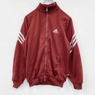 二手紅色adidas運動外套/RED，M碼