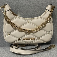 Michael Kors MK 半月包 斜背包 肩背包 格菱 近全新