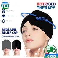 Flexible Gel Ice Compress Cap Headache Cap SET Gel Cold Headache Migraine Relief Cap Migraine Cap