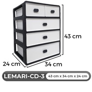 Celyhome Rak Laci Serbaguna Pakaian Underwear Storage Box Kotak Penyimpanan Pakaian Dalam Lemari Lac