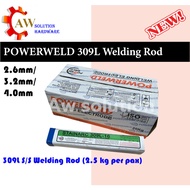 Powerweld 309L Stainless Steel Electrode Welding Rod 2.6mm/ 3.2mm/ 4.0mm (2.5kg per pax)