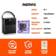 REMAX 100000mAh Power Bank 100k Powerbank Charger USB Type C Usb C Camping Large Besar Huge FP1 Orig
