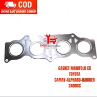 MESIN MANIFOL EX HEADER GASKET TOYOTA CAMRY ALPHARD HARRIER 2400CC 2AZ ENGINE