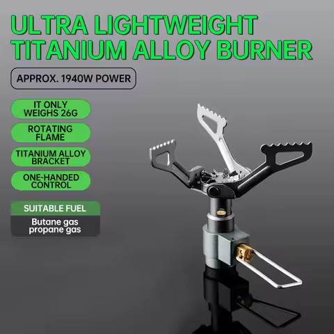 BRS Outdoor Ultralight Titanium Alloy Gas Stove All-in-one Mini Survival Stove Pocket Stove Camping 