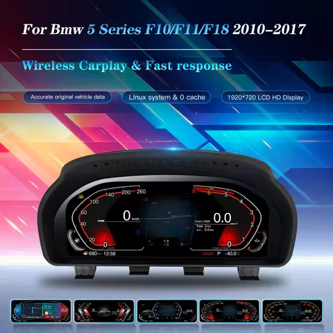 12.3 Inch Lcd Digital Dashboard Cluster For Bmw 5 Series F10 F11 F18 2010 -2017 years Panel Cockpit