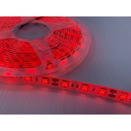 5050 12V/24V สีแดง เทซิลิโคน 5 เมตรไฟเส้นLED 5050 แบบมีซีลีโคลนกันน้ำ