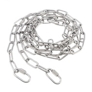 6.5 Feet / 2M 304 Stainless Steel Maximum Load 80KG / 175 LBS Link Chain with Detachable Link, Adjus
