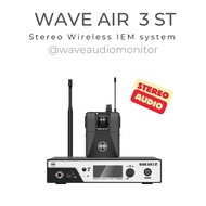 PROMO- WAVE AIR 3 ST STEREO WIRELESS IEM SYSTEM STAGE WAVE AUDIO MONITOR