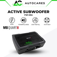 6"x9" MB QUART Active Subwoofer FW1-69A Underseat Woofer Under Seat Active Sub Remote Control 120W