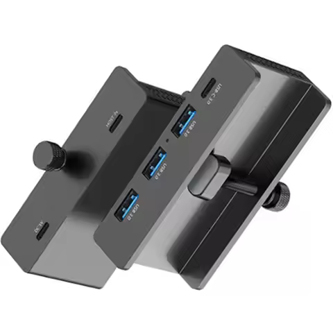 C-Convenient-Usb HUB Clamp For Imac Lenovo Desktop PC USB 3.0 Splitter Adapter Extension Hub Clip Ac