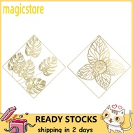 Magicstore Metal Wall Decoration Unique Iron Gold Decor for Bedroom