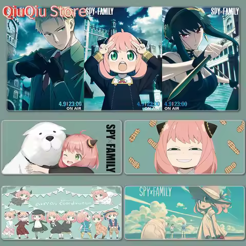 Mouse Pad XXL Anya Forger Keyboard Pads Anime Loid Forger Mouse Mat Yor Forger Deskpad