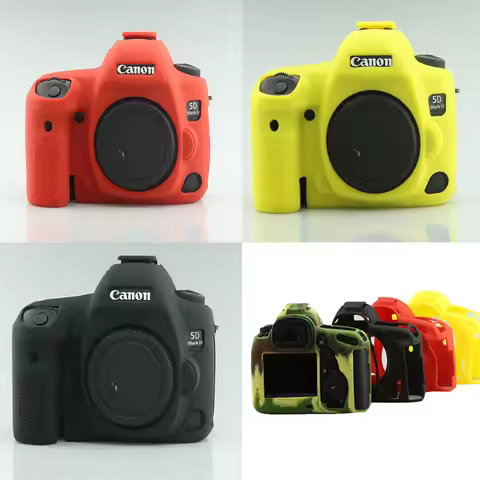 Soft Silicone Armor Body Case For Canon EOS 5D4 5D Mark IV Shockproof Camera Rubber Cover Skin