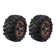 For 1/10 9125 RC Trucks Car Tires Wheels 25-ZJ02 for High Speed 9125 RC Cars S920 RC Trucks (2 PCS)