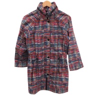 เสื้อกันฝนผ้าทวีดวินเทจ Chanel รุ่น Coco Button สภาพเยี่ยม มีเชือกผูกเอว (P48057V35794) ไซส์ 34 ทำจา