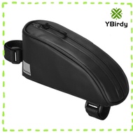 YRBWDYZDH Bike Top Tube Bag, 600D Polyester Reflective Bike Frame Bag, Portable Triangle Waterproof 