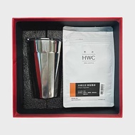 【PO:Selected】丹麥POx黑沃耶加雪菲咖啡禮盒組(棱角保溫杯460ml-共3色/咖啡豆) 銀