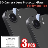 3PCS Camera Lens Glass For iPhone 16e 2025 Full Clear HD Camera Lens Protector Film for iPhone SE4 2