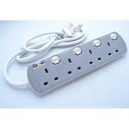 UMS 8413-N 4 Gang 13AMP Portable Socket Outlet