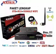 SET TOP BOX STB MATRIX APPLE MERAH SET BOX TV DIGITAL / MATRIX APPLE DVBT2 STB TV DIGITAL TV TABUNG