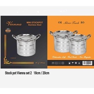 Stock pot set 2 VIENNA (18 cm & 20 cm)