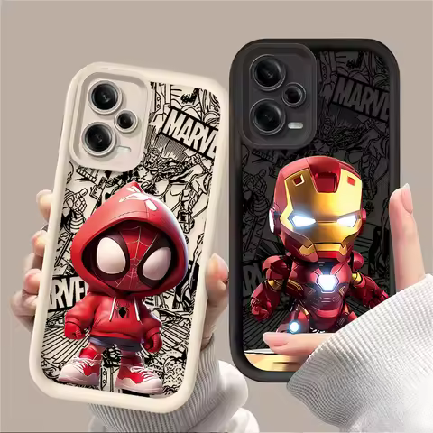 Spider-Man Iron Man Soft Case For Xiaomi Redmi Note 13 14 12 11 Pro Plus 5G 12S 11S 10S 10 9 Redmi 1
