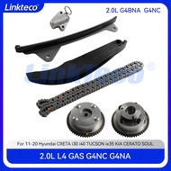 Engine part Timing chain kit VVT gear Fit 2.0 T L G4NA G4NC For 13-21 Hyundai Elantra Sonata Tucson 