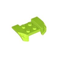 Lego Vehicle, Mudguard 2 x 4 with Headlights Overhang Parts: 44674 Lime
