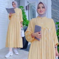 JAWANI MIDI DRESS Baju Midi Dress Korea Gamis Midi Dress Muslim
