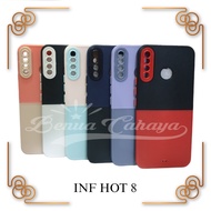 CASE TWO TONE SOFT CASE HANDPHONE INFINIX HOT 8 -  CANDY COLOUR 2 WARNA SOFTCASE - CASE TWO TONE