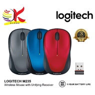 LOGITECH M235 COMPACT WIRELESS MOUSE WITH UNIFYING RECEIVER, 1 YEAR BATTERY LIFE
