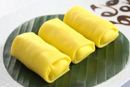 Frozen Fresh Fruit Cream Crepe Roll 3pcs 冷冻鲜果奶油千层卷3个装 - Real Musang King Durian Puree used Swiss Rol