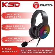 FANTECH HG22 RGB earphone game Earphones With Microphone USB 7.1 Surround Sound Wired Gaming Headset