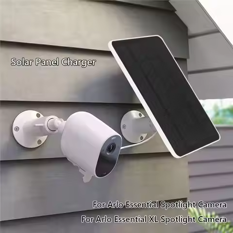 【VALUE MONEY】Solar Panel Solar Panel For Arlo IP65 Weatherproof W/ 9.8Ft Charging Cable